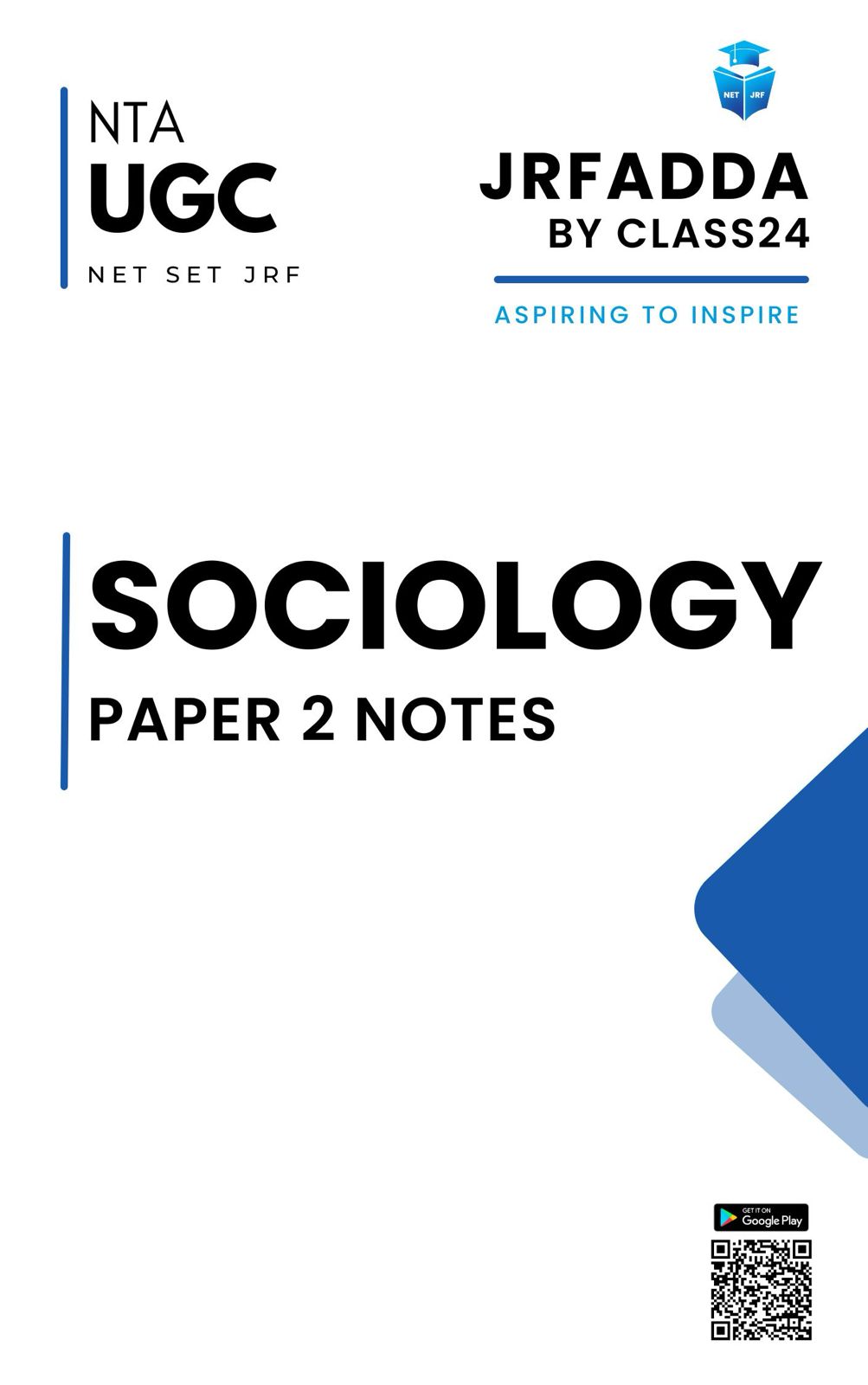 UGC NET Sociology Book Handwritten Notes