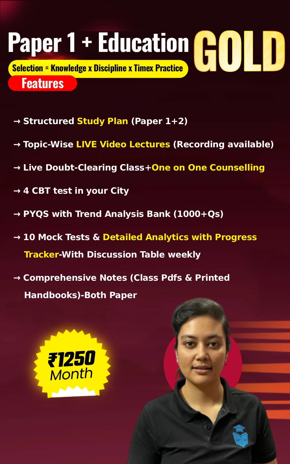 JRFAdda Gold June 2026 Education Batch (Paper1+Paper2)