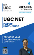 UGC NET Paper 1 Solved PYQs (2019–2024) – 5 Years of Exam Practice in One Book