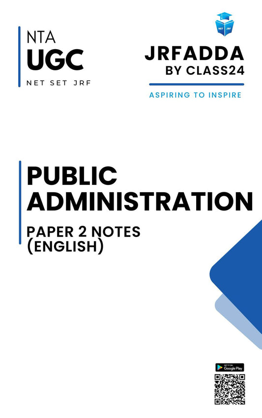 UGC NET Public Administration Book Handwritten Notes